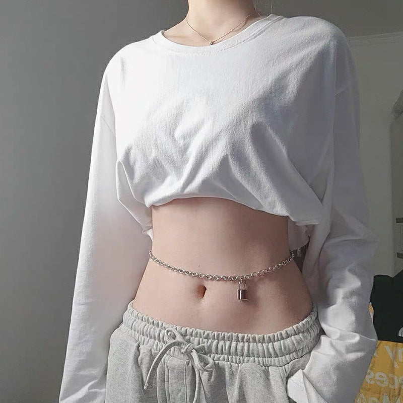 Titanium Lock Pendant Waist Chain