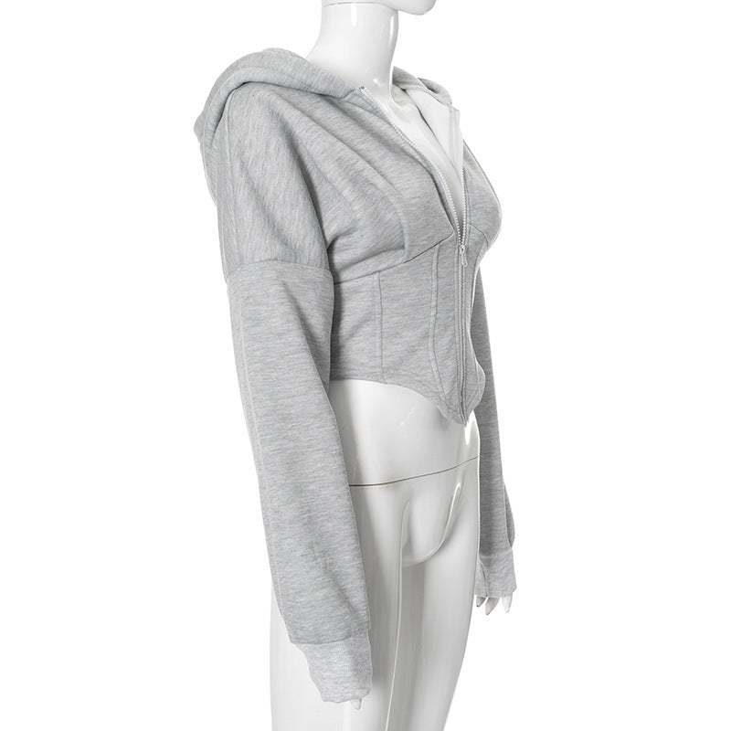 Zipper Trendy Hoodie
