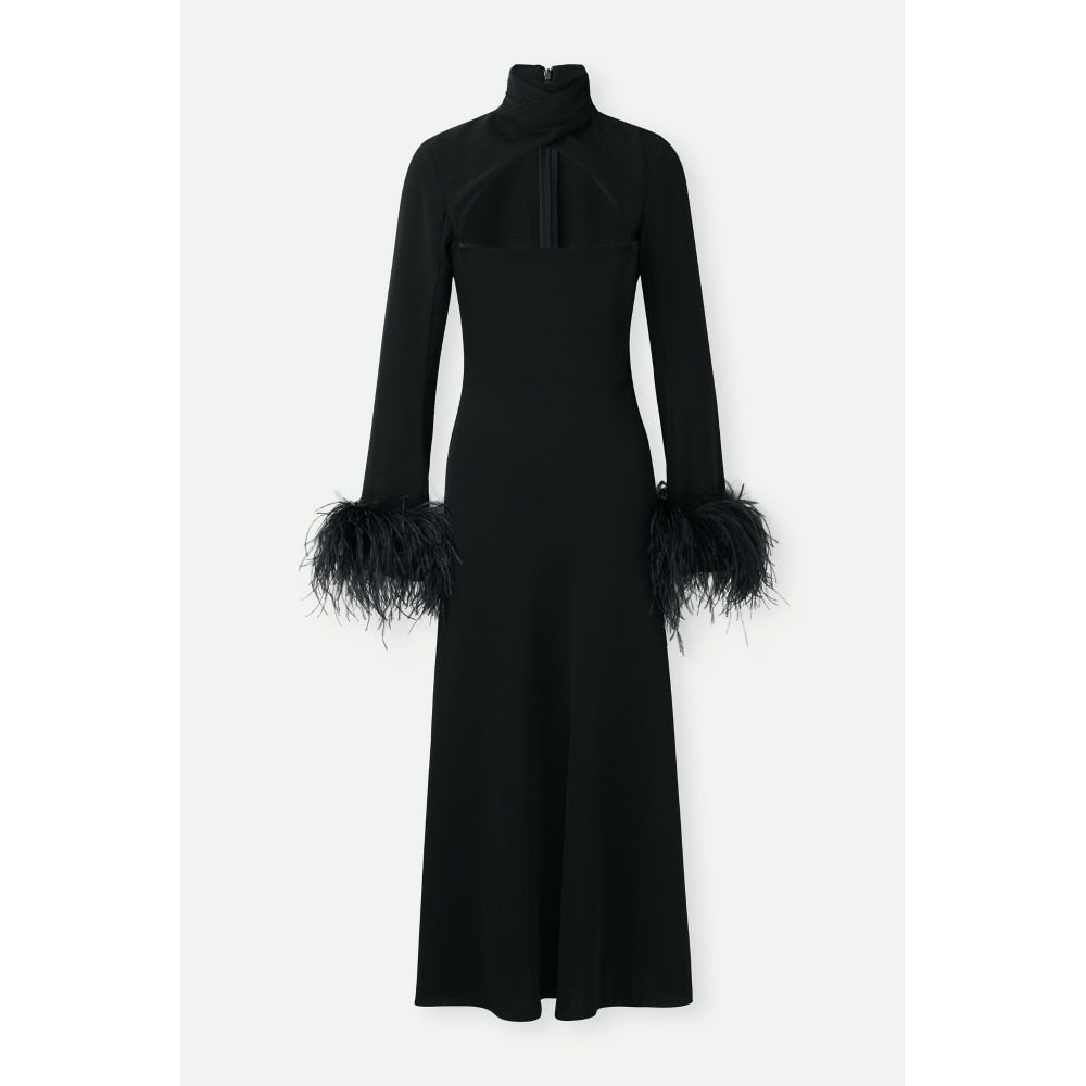 Ostrich Feather Elegant Party Dress