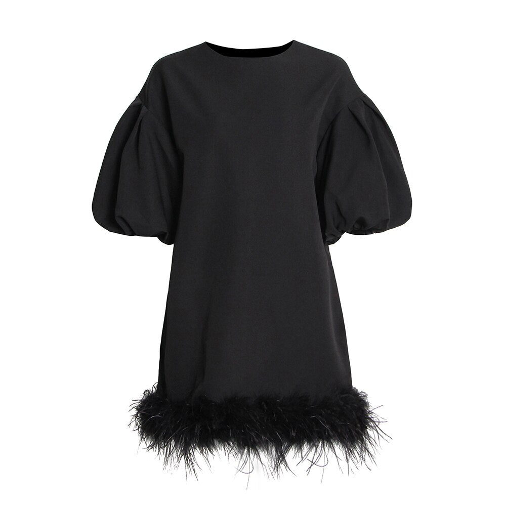 Black Feathers Dress