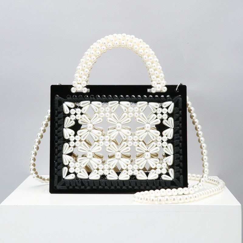 Luxury Acrylic Pearl Evening Clutch