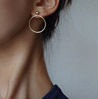 Handmade Minimalist Geometric Hoop Earrings