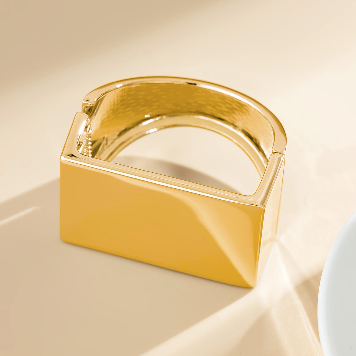 Retro metal square mirror bracelet