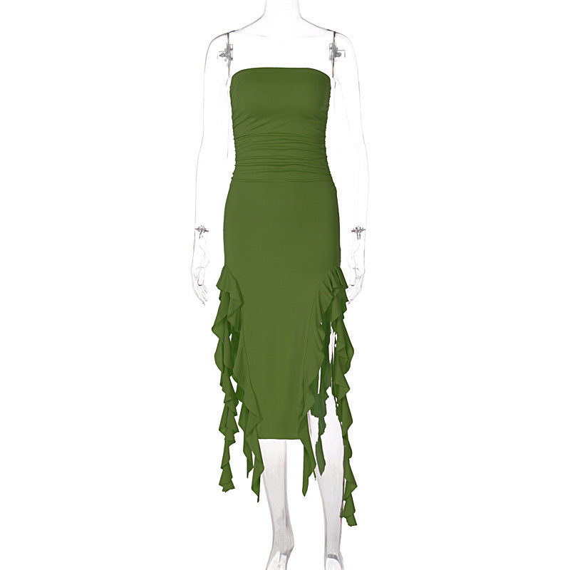 Personalized Chest Wrap Dress