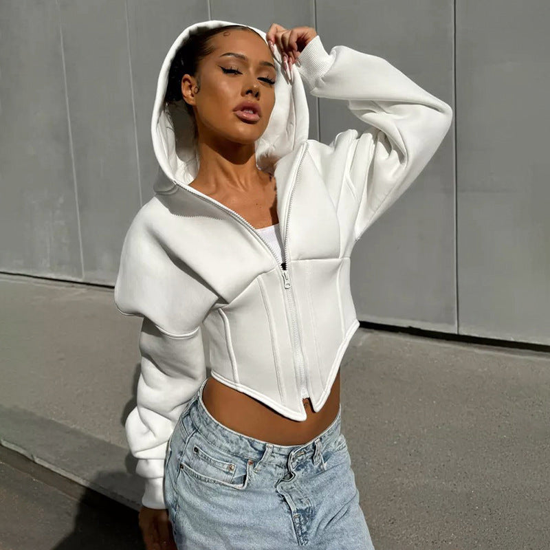 Zipper Trendy Hoodie