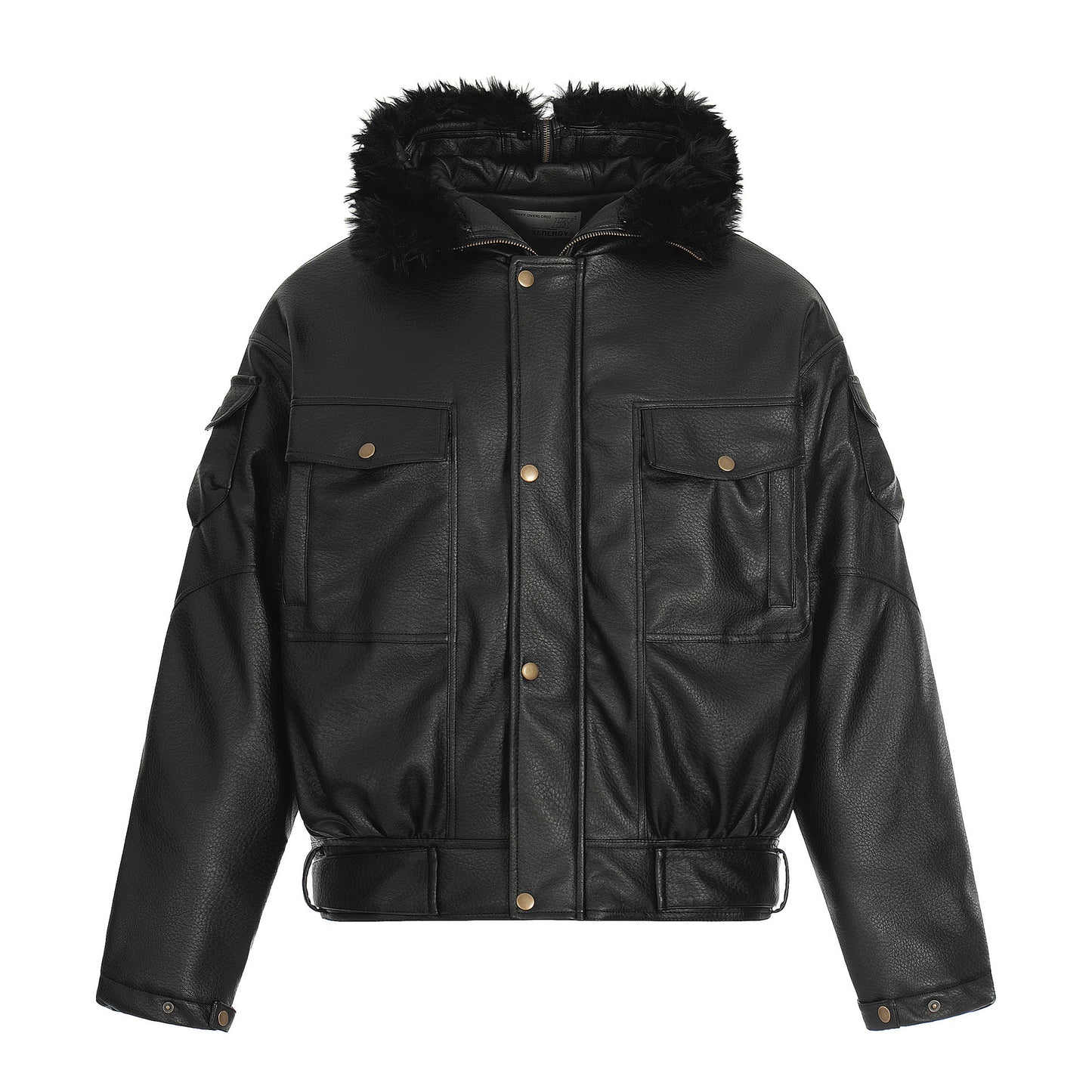 Leather jacket and cotton jacket