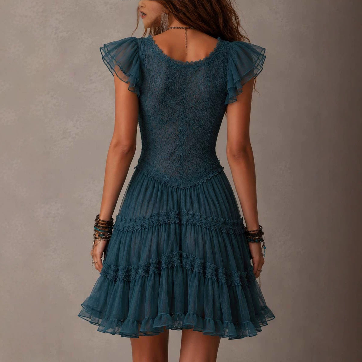 Flutter Sleeve Dress