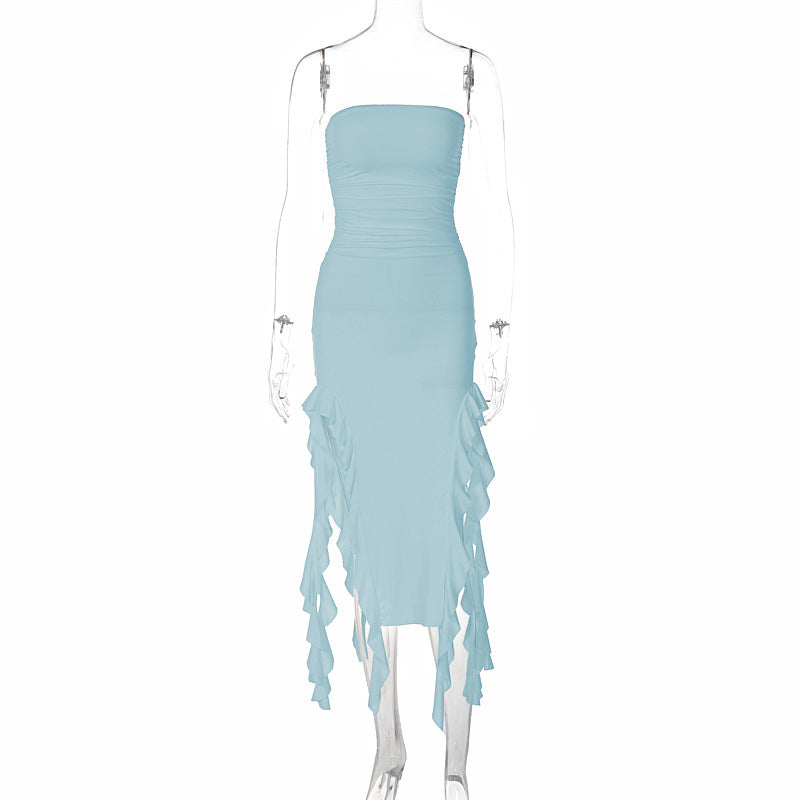 Personalized Chest Wrap Dress