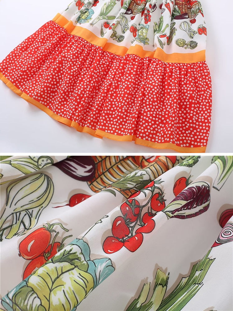 Sweet Sling Dress For Women V Neck Sleeveless High Waist Print Colorblock Mini Dresses Female Summer Clothing