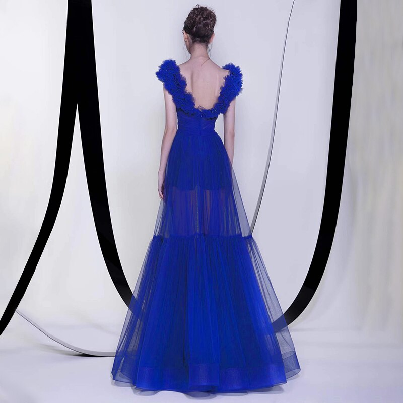 Designer Blue Long Dress