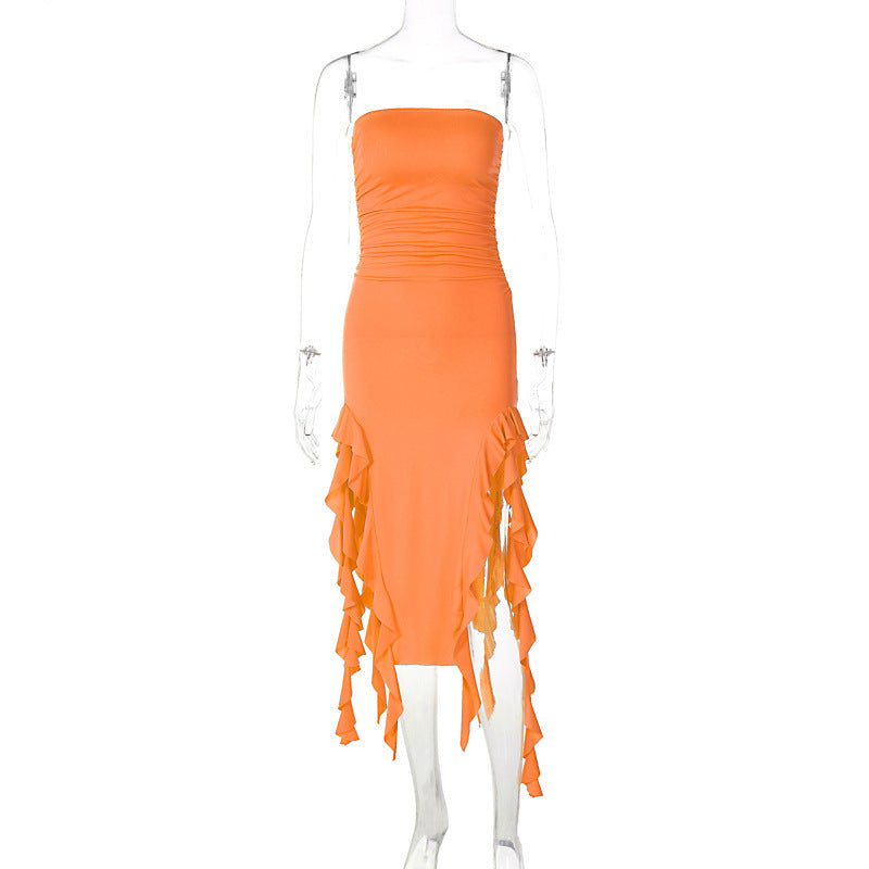 Personalized Chest Wrap Dress