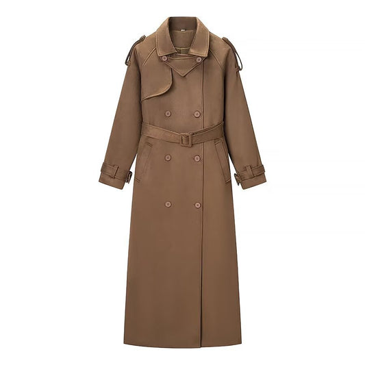 Suede Trench Coat