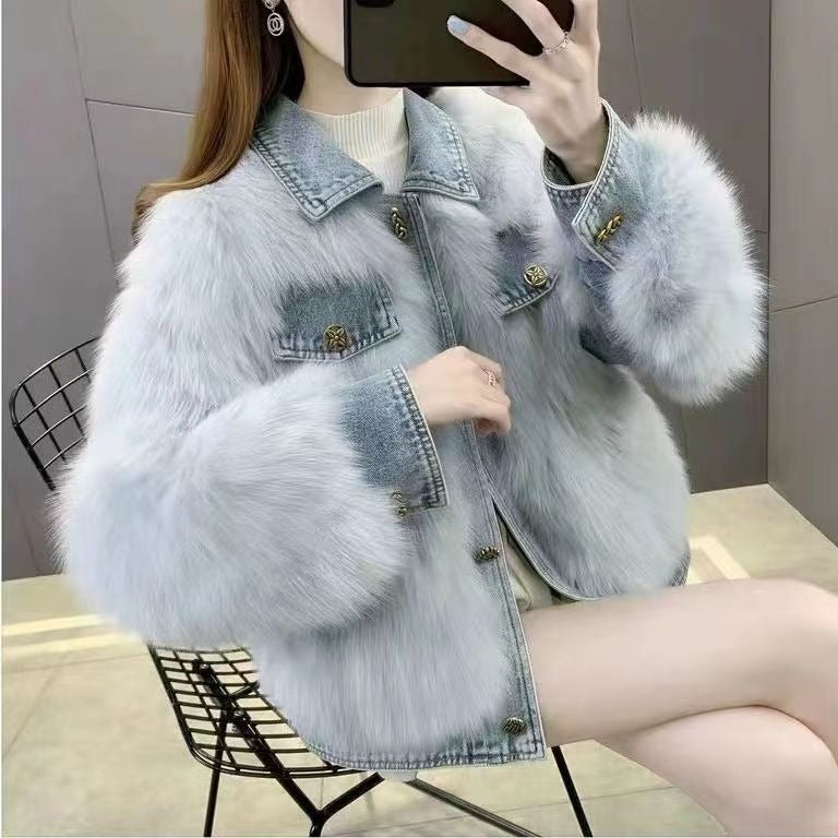 Denim Patchwork Jacket