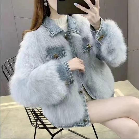 Denim Patchwork Jacket