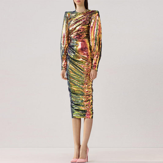 Designer Elegant Midi Dress  13DA2759