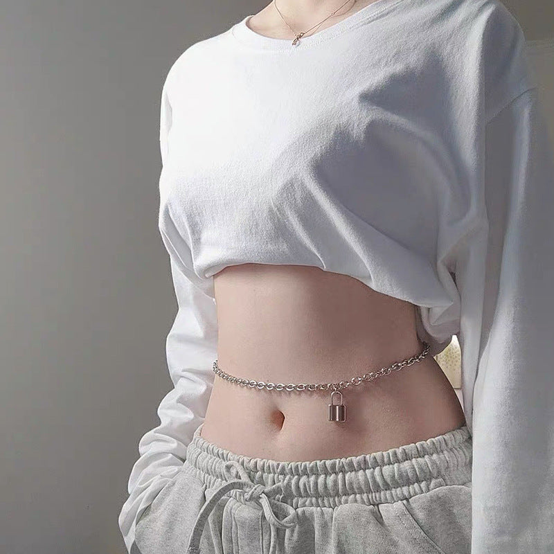 Titanium Lock Pendant Waist Chain