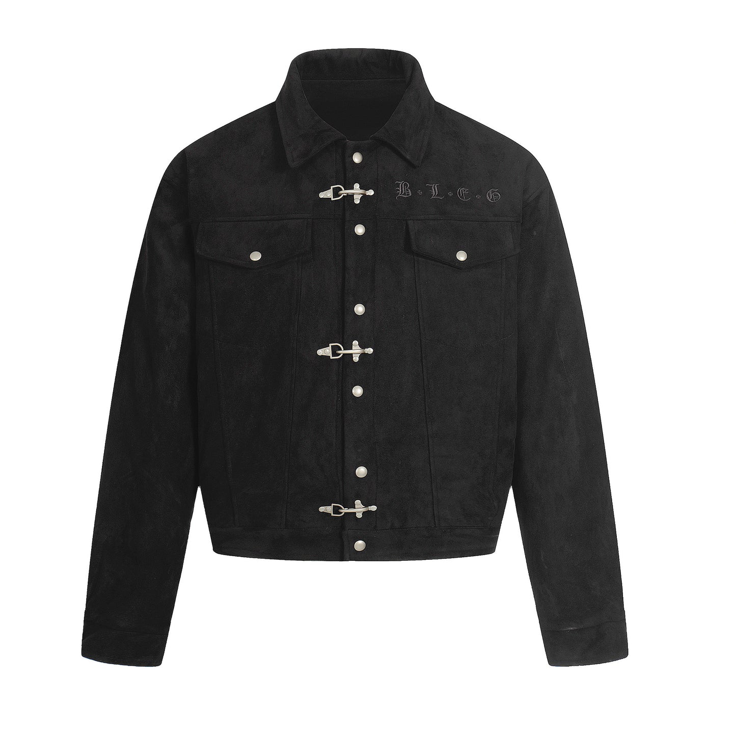 Retro suede standing collar cotton jacket
