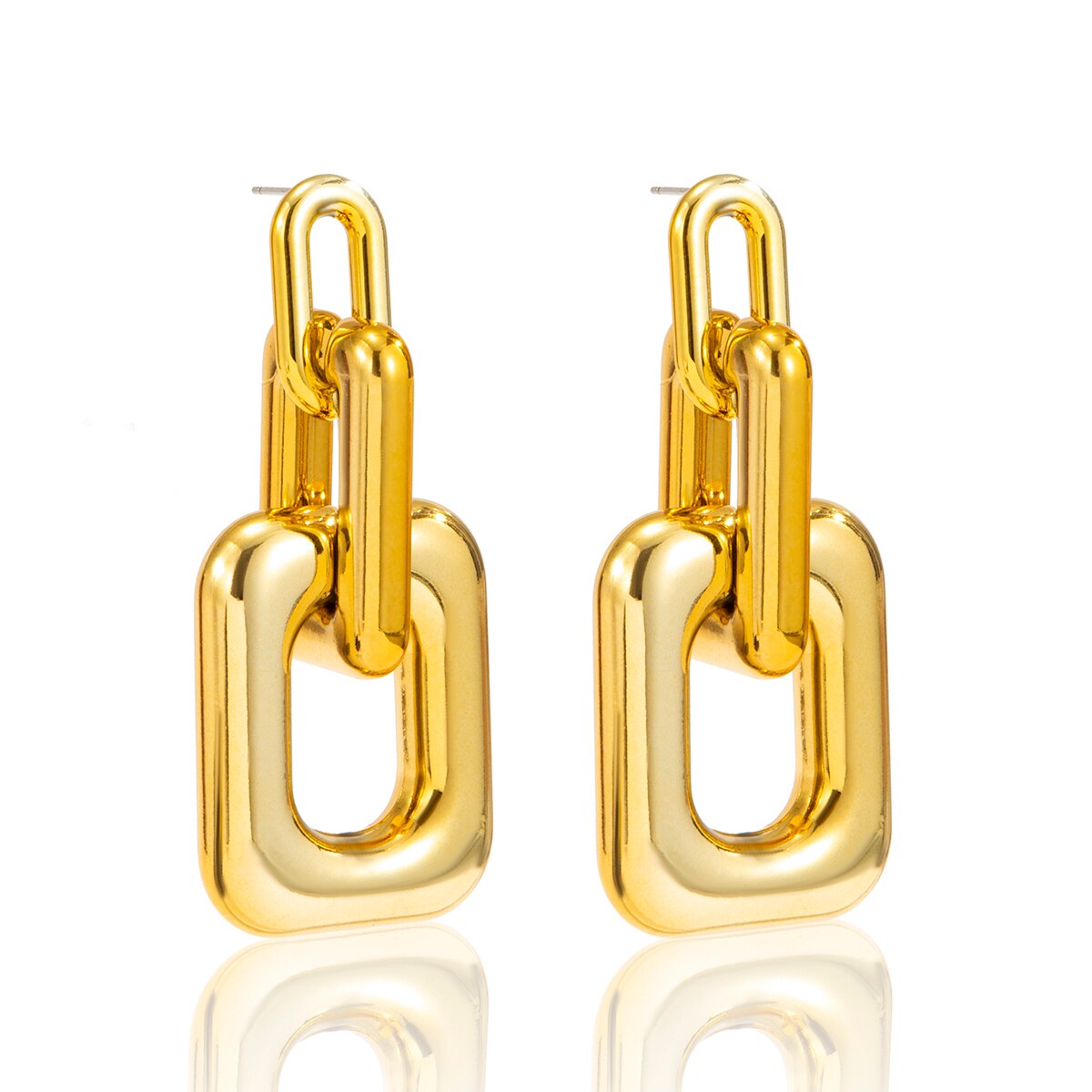 Geometric Pendant Earrings
