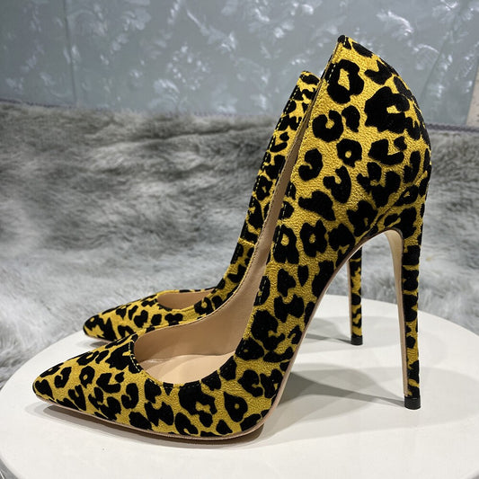 Animal print Suede Stilettto