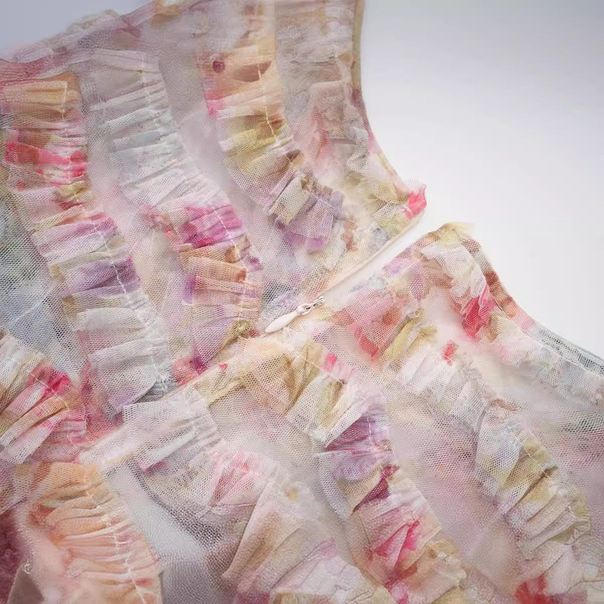 Floral V-neck Short Sleeve Dress