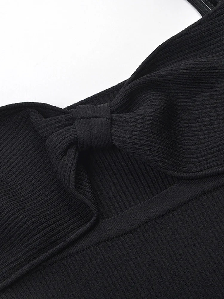 women fashion Jersey dress square collar flare sleeve hollow out medium strech slim female autumn dresses