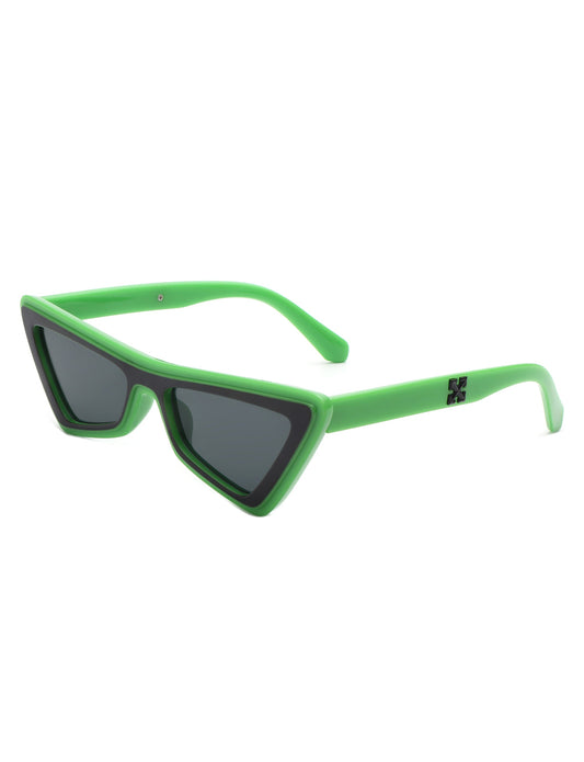 Lysandra - Retro Triangle Colorful Cat Eye Sunglasses for Women