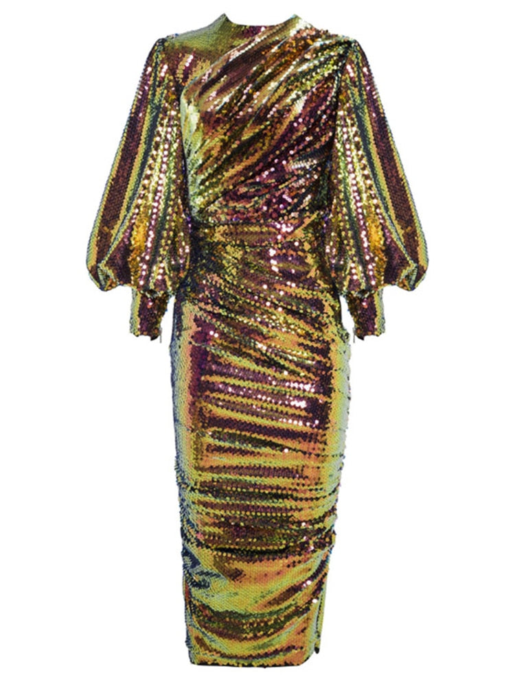Designer Elegant Midi Dress  13DA2759