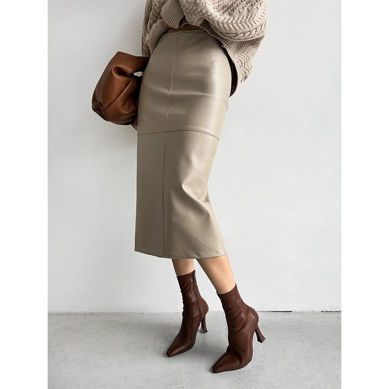 Leather skirt