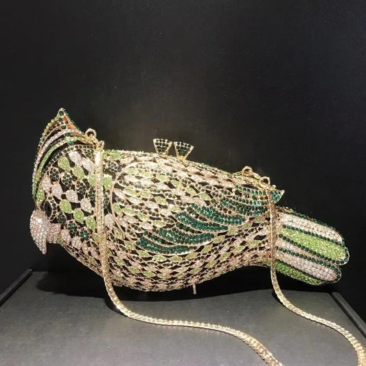 Woodpecker Bird Diamond Clutches