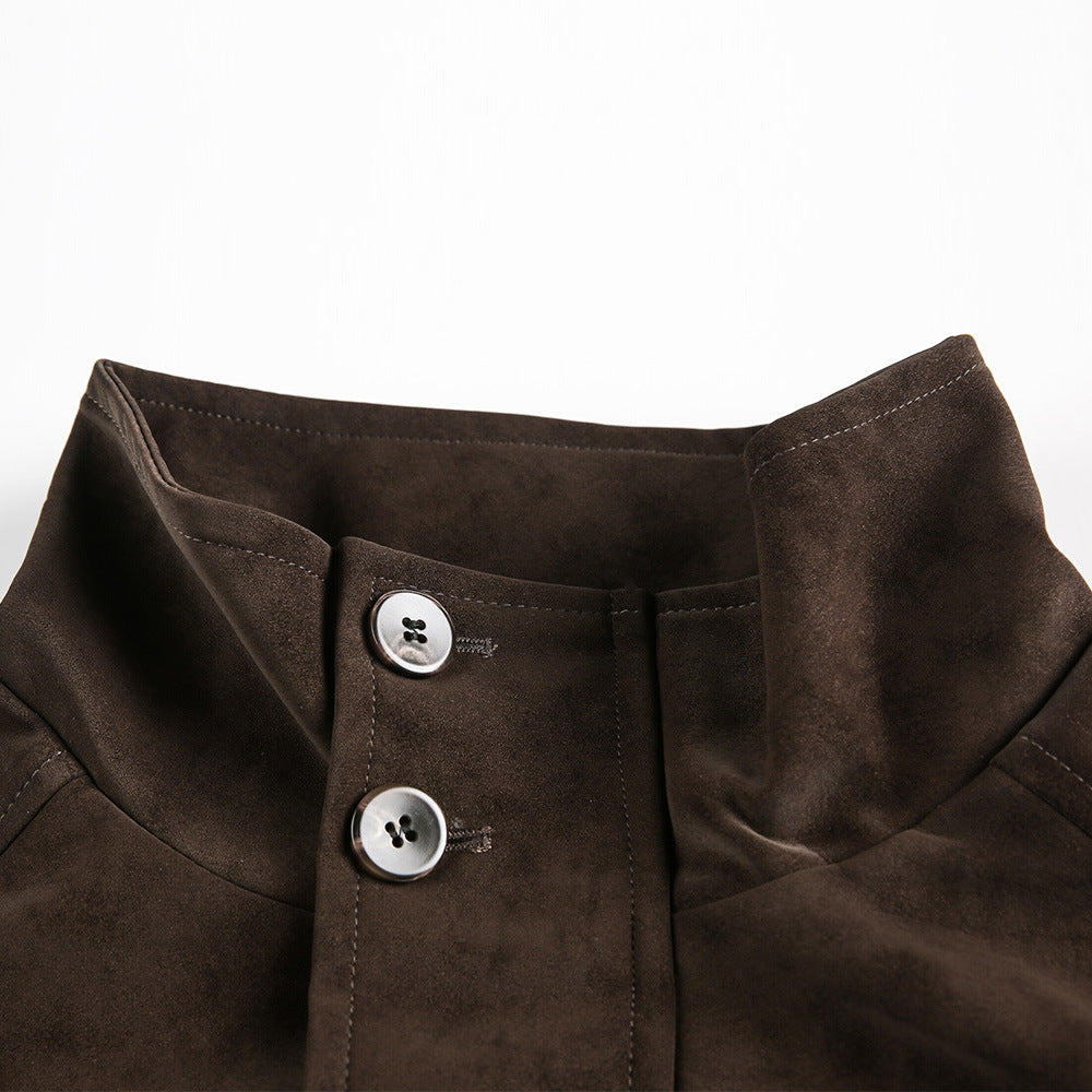 PU leather motorcycle jacket