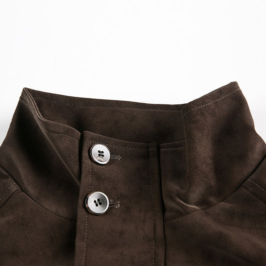 PU leather motorcycle jacket