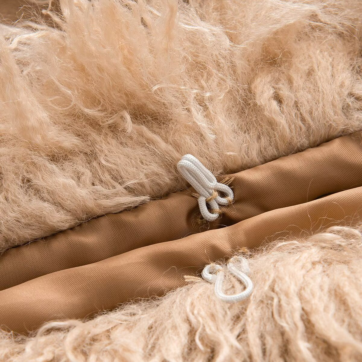 Spliced suede coat jacket