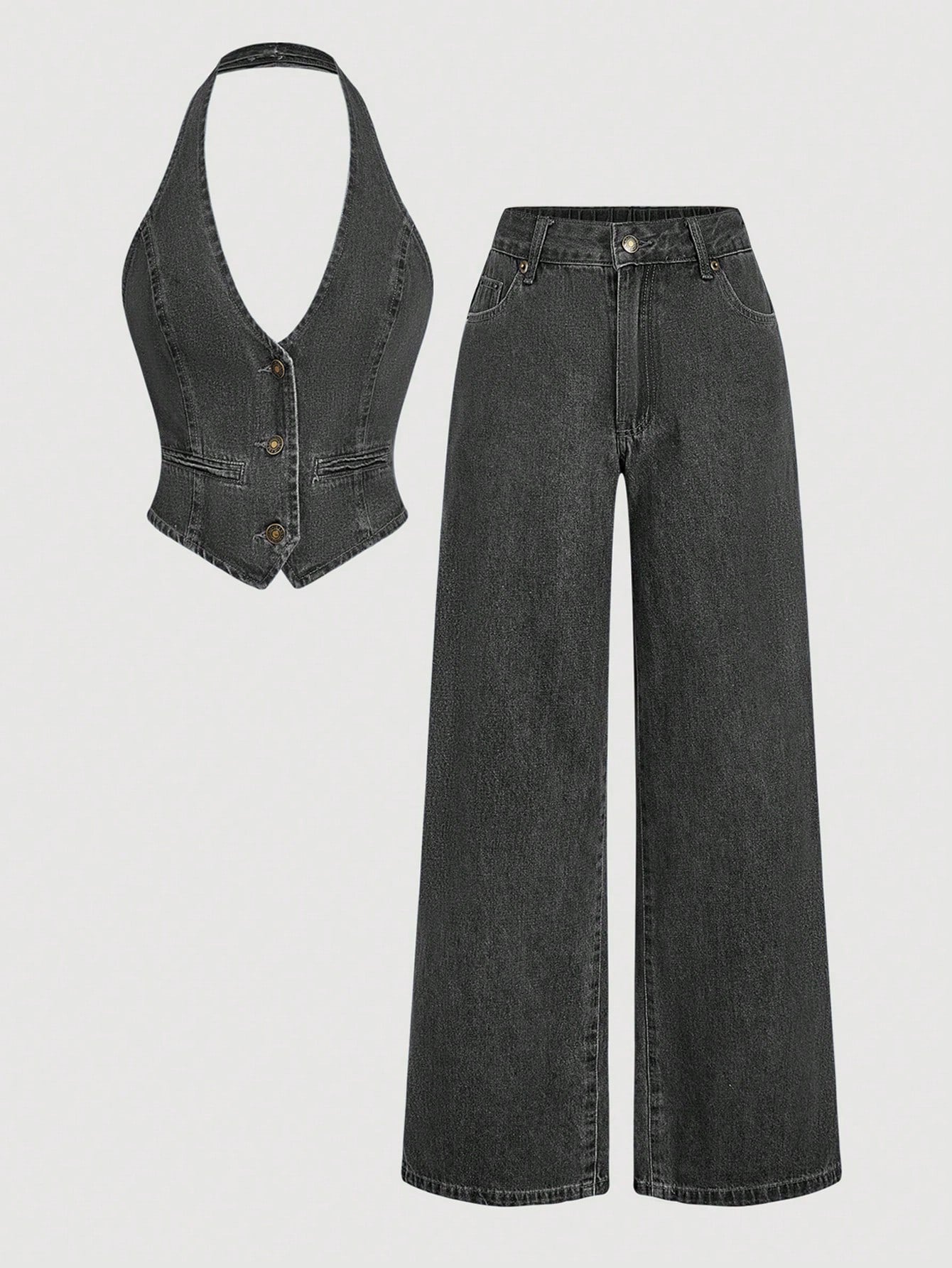 Women's denim suit