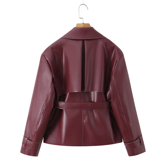 leather Trendy jacket