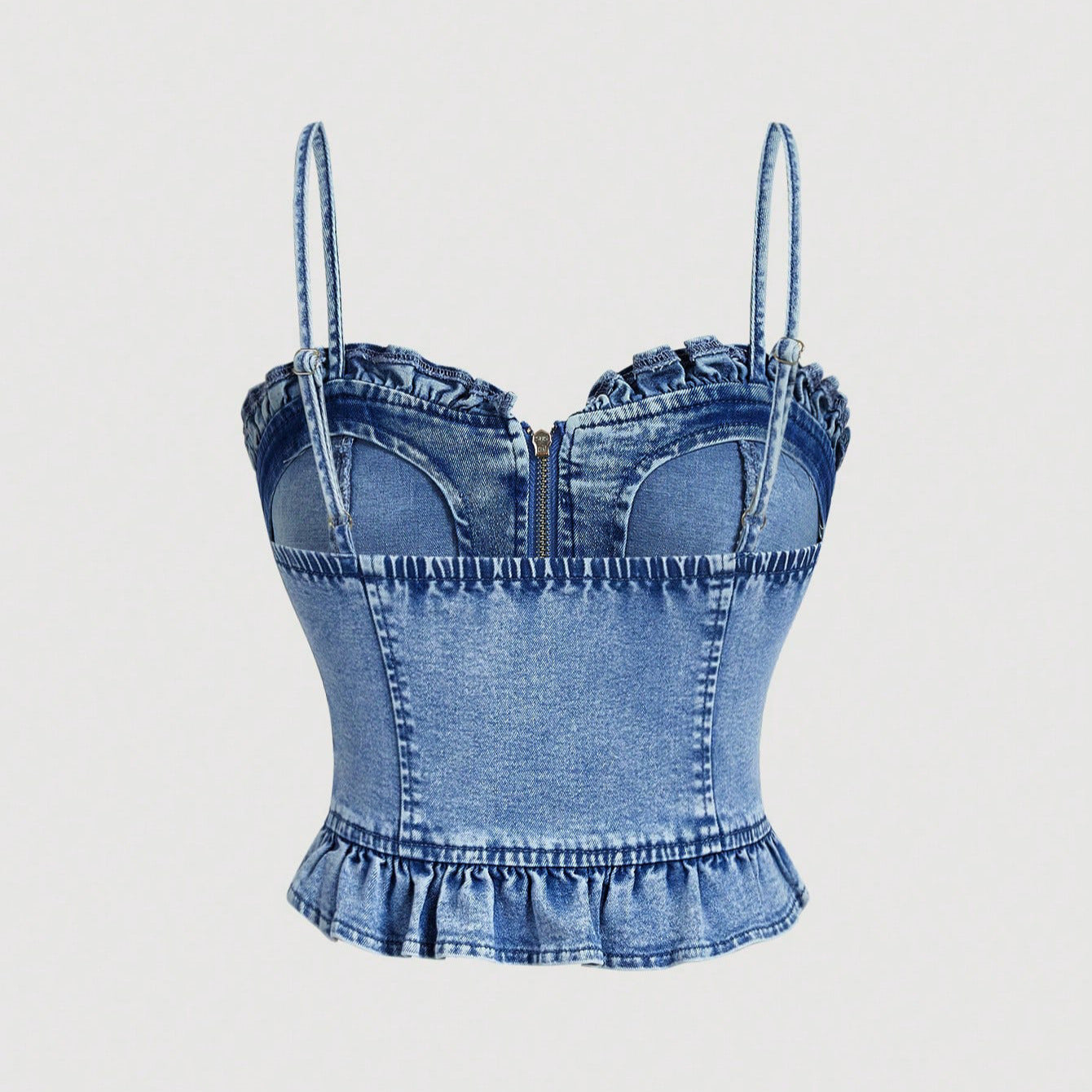 Slim fit denim camisole