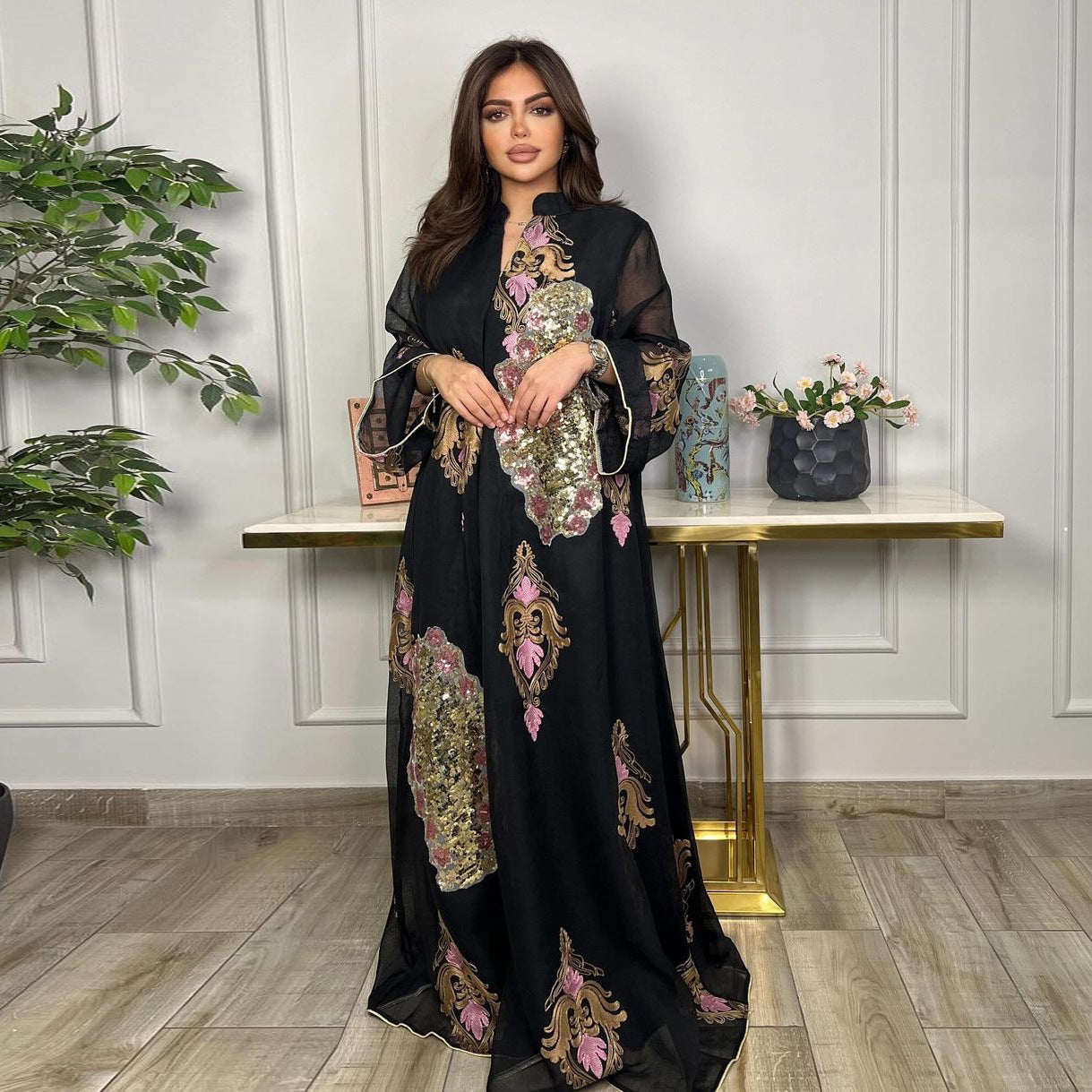 Dress with Sequins Evening Gown for Women