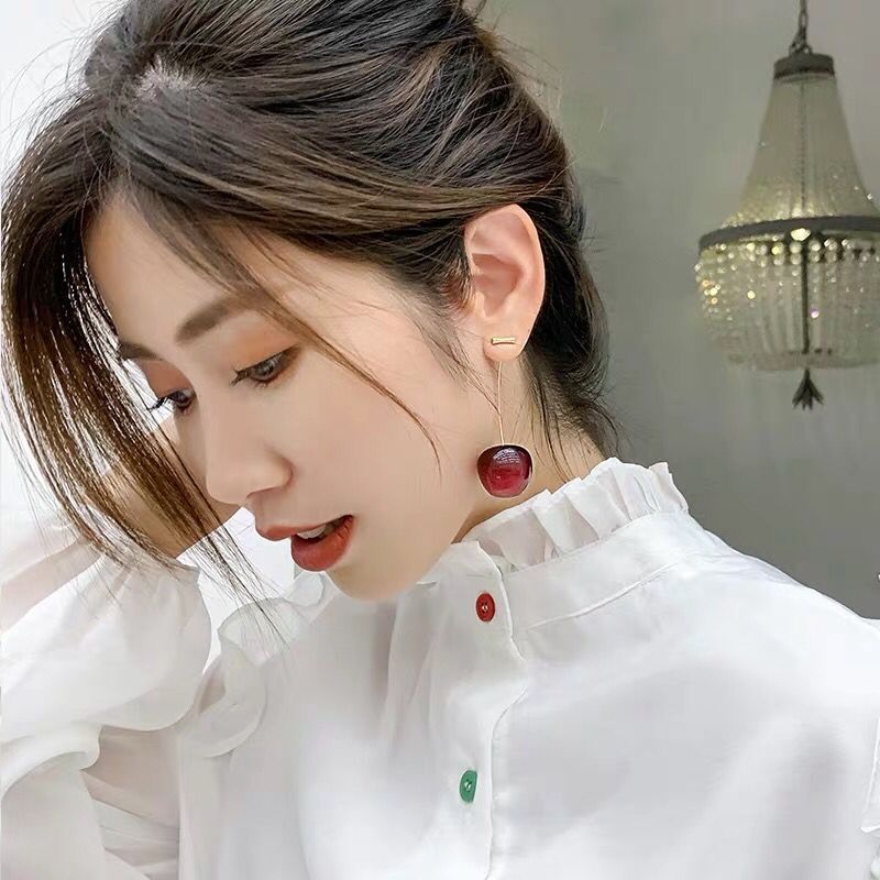 Cherry Korean Style Fruit Earrings