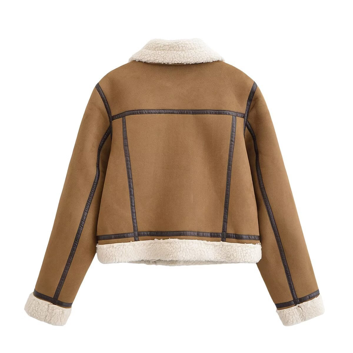 Short suede jacket