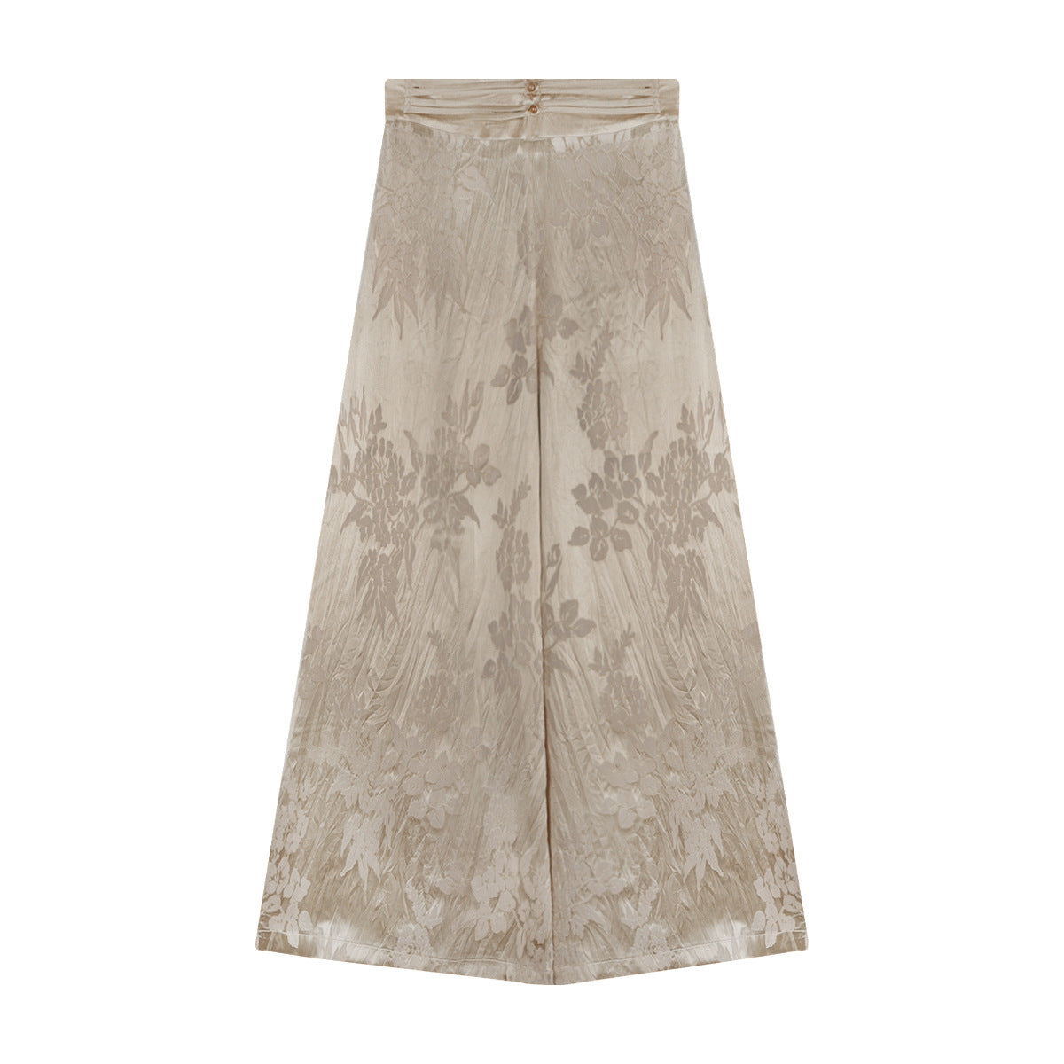 Silk Handmade Knot Summer Casual Wide-Leg Pants for Women