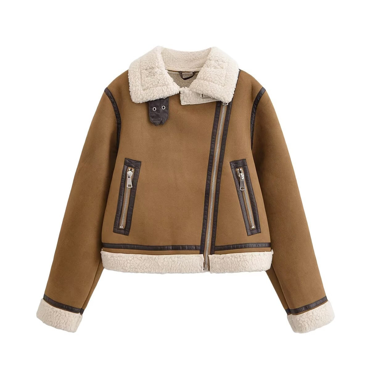 Short suede jacket