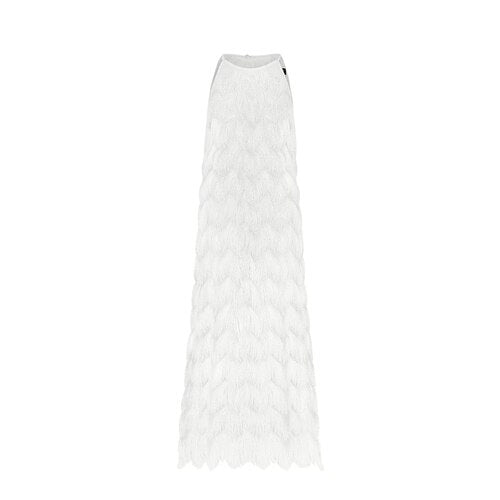 White Fringed Dresses