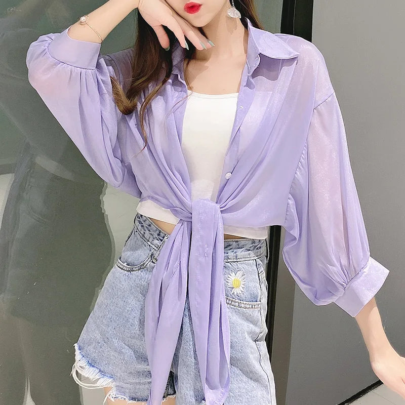 HELIAR Chiffon Shirt