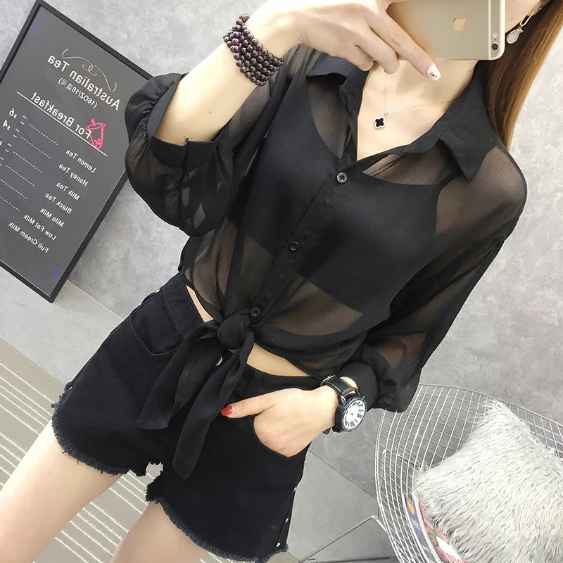 HELIAR Chiffon Shirt