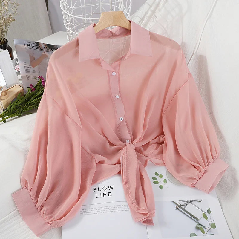 HELIAR Chiffon Shirt