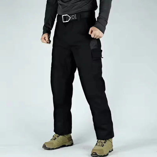 Multi-pocket Work Pants Men Waterproof Straight-leg Cargo Pants