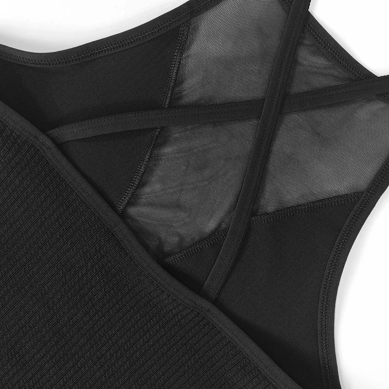 1pcs Sexy Mesh Camisole Crop Top Corset Ribbed Backless Underwear Hot