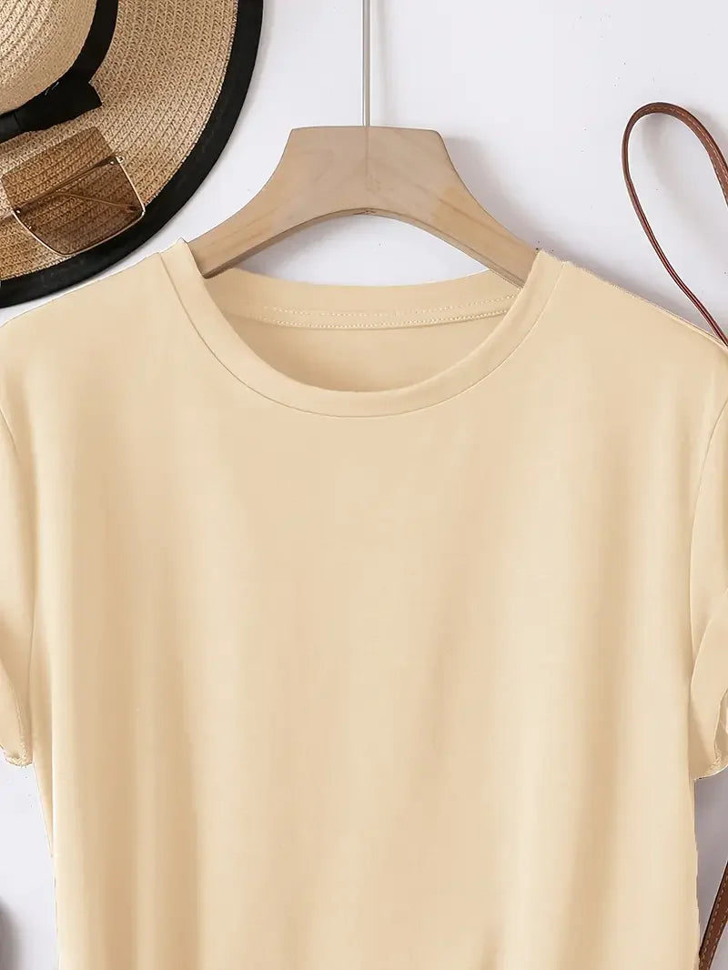 Women's Casual Short Sleeve T-Shirt Peace Love Coffee Graphic Print