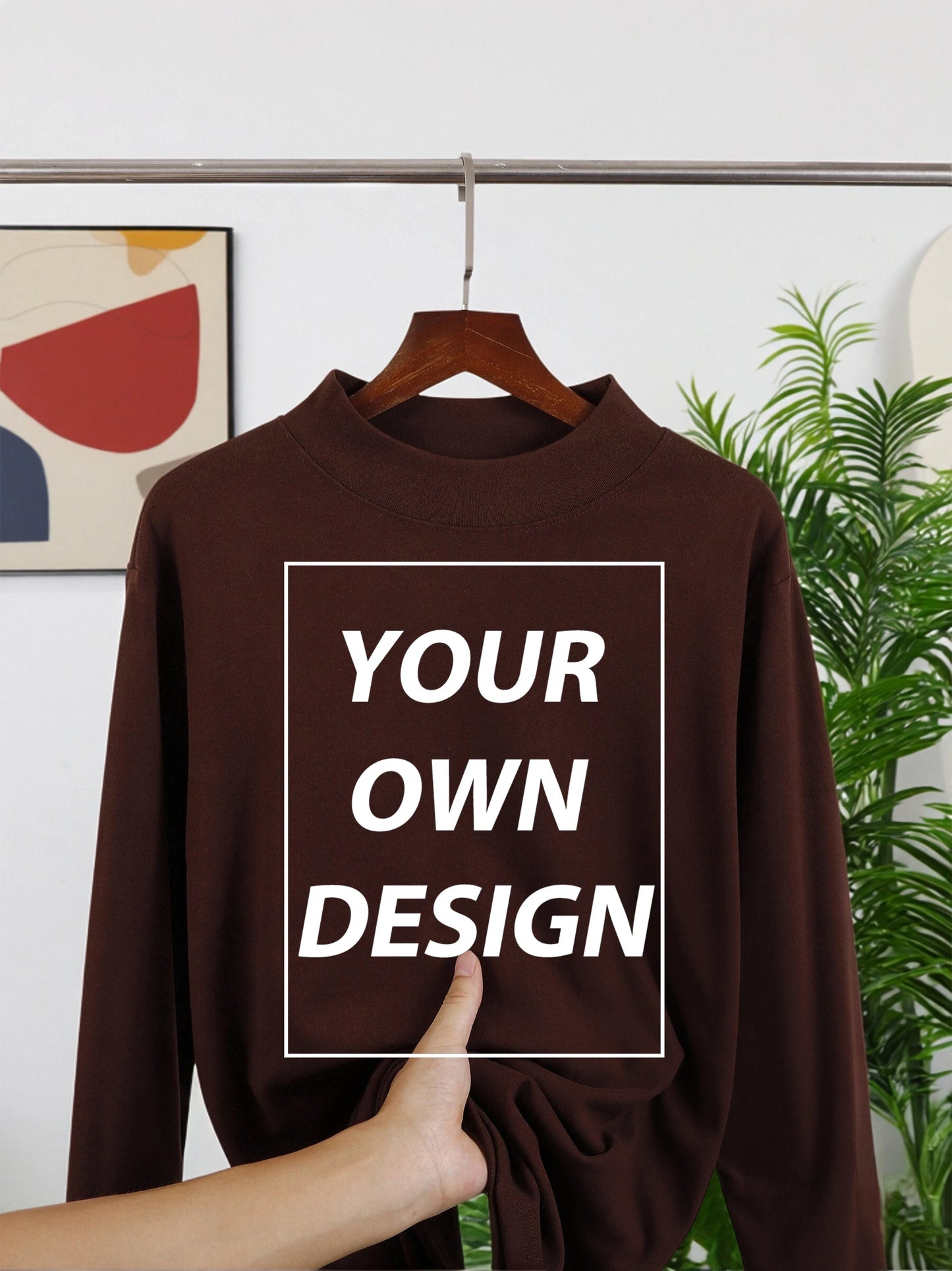 DIY Your Print Custom Man's Velvet Fleece Warm Long Sleeved Slim