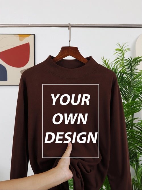 DIY Your Print Custom Man's Velvet Fleece Warm Long Sleeved Slim