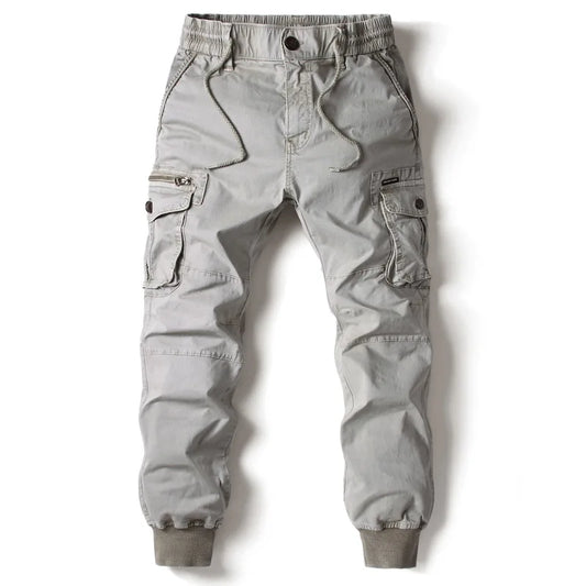 Cargo Pants Men Jogging Casual Pants Cotton Full Length Tactical